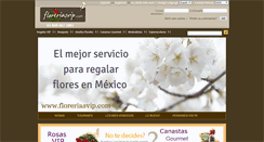 Desktop Screenshot of floreriasvip.com