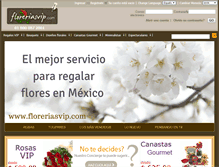 Tablet Screenshot of floreriasvip.com